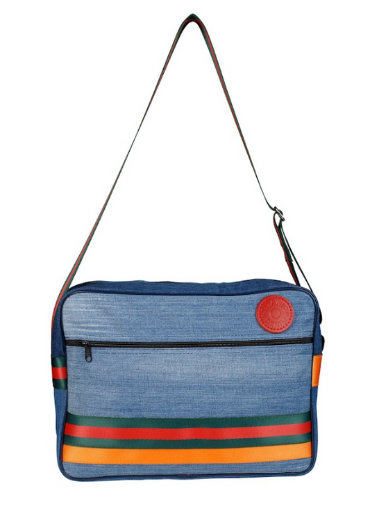 THE RETRO MESSENGER (BLUE DENIM)