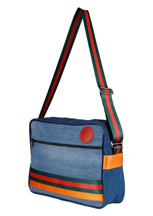 THE RETRO MESSENGER (BLUE DENIM)