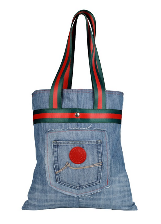 THE CITY TOTE (BLUE DENIM)