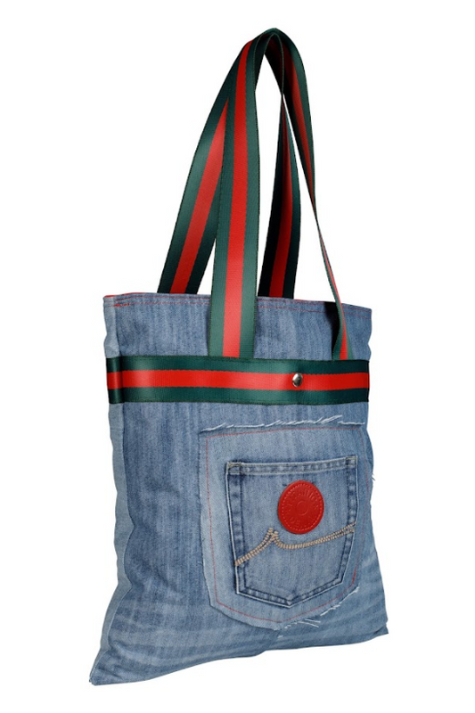 THE CITY TOTE (BLUE DENIM)